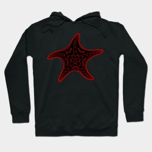 Starfish (red/black) Hoodie